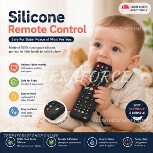 Baby teether toy silicone remote control food grade teething toy practice grasping bite to prevent sucking fingers