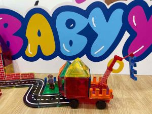 BaByYa B.B.Mag MagThe Builders 42pcs | Educational Toys | Steam | Magnetic Tiles Brick Block Magnets