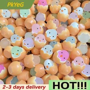 PkYeG 20Pcs Easter Eggshell Chick Micro Landscape Decorations Glowing Easter Eggs Ornament Kids Novelty Toys Easter Decor DIY Gifts