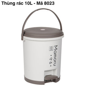 Thùng Rác Tròn Đạp Chân Việt Nhật 8022/23/24/29 Bật Rác Nhựa Nắp Tròn Thông Minh Tiện Lợi