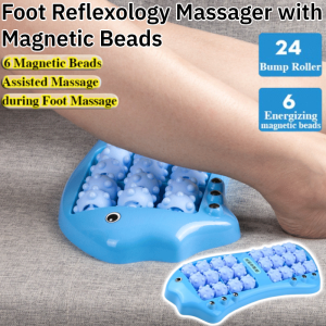 Cat Claw Foot Massager Foot Reflexology Massager with Magnetic Beads Four Row Roller Foot Massager