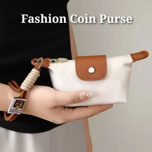 Portable Large Capacity Coin Purse Wrist Strap Keychain Travel Wallet Women Zipper Mini Cosmetic Bag Girls Card Key Bag