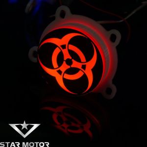 Mặt Led xoay Sharingan gắn đèn hậu độ lé đèn bi cầu gắn Demi xe điện xe máy oto - Phụ Kiện