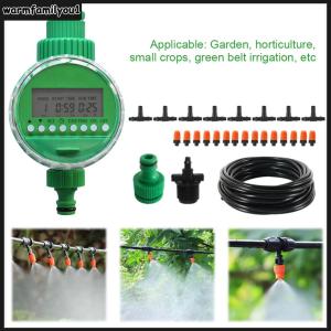 【warmfamilyou1】 เครื่องตั้งเวลารดน้ำอัตโนมัติสำหรับสายยาง จอ LCD สำหรับการรดน้ำสวนและสนามหญ้าอย่างแม่นยำ