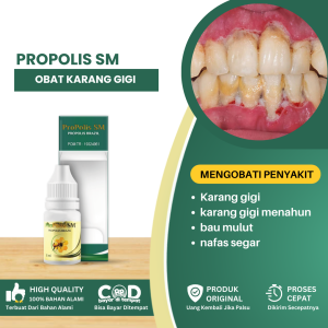 Obat Penghancur Karang Gigi Obat Karang Gigi Penghancur Karang Gigi Di Gusi Membersihkan Karang Gigi Menahun Bau Mulut Penyegar Nafas - Propolis SM
