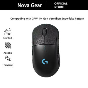 Suitable for Logitech GPW Generation 1 & Generation 4 Zhuque (Suzaku) Mouse Skins - Lizard Snow Pattern Ultra-Thin Anti-Slip & Anti-Sweat