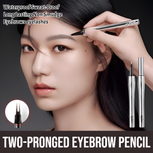Two-Pronged Eyebrow Pencil Multi-Purpose Eyeliner Waterproof Sweat-Proof Long Lasting Non Smudge Eye Makeup Tools