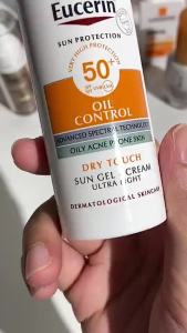 Eucerin Sun Gel-Creme Ultra Light Oil Control SPF 50+ ครีมกันแดด เนื้อเจล สำหรับผิวเป็นสิว-ผิวมัน