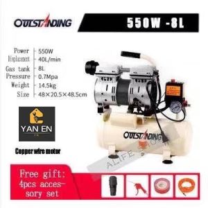 YN Air Tools Air compressor Steel Tank Air Compressor | Ultra Quiet Oil-Free 1500W 50L