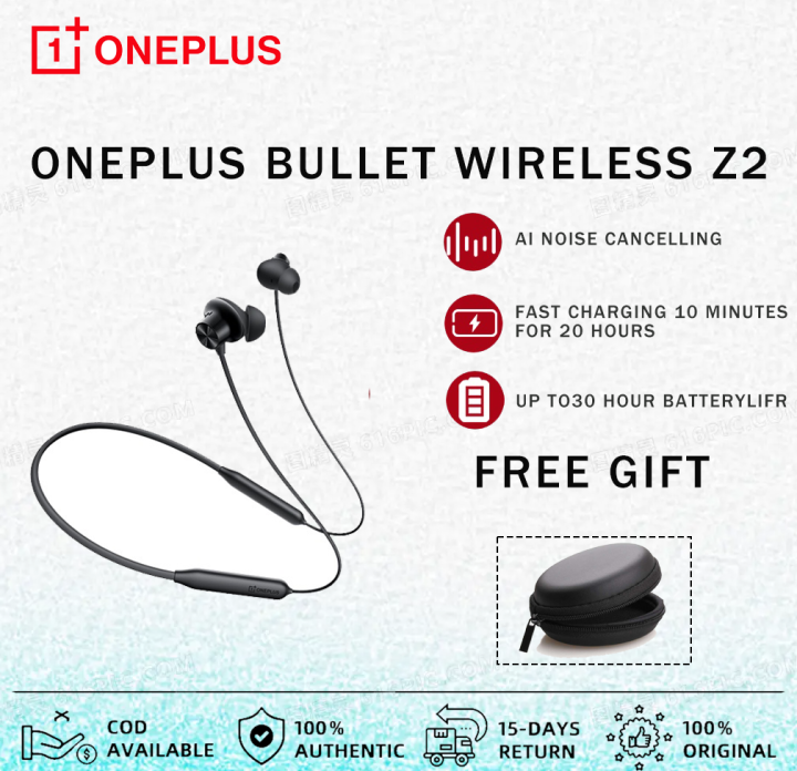 OnePlus Bullets Wireless Z2 Series Bass Edition Earphones Magico Black