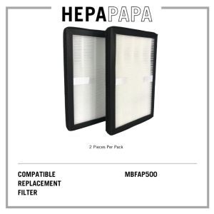 Mistral MBFAP500 Compatible Replacement Filters (2 Pieces Per Pack) [HEPAPAPA]Fast shipping
