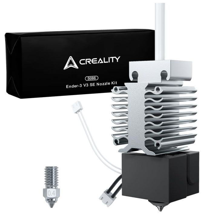 Creality Ender 3 V3 SE Hotend, Ender 3 V3 SE, keramische verwarmingsblokkit met koperen legeringsmondstuk, 0,4 mm en 0,6 mm, upgrade-hotendkit, 250 mm/s, hogesnelheidsdruk voor Creality Ender 3 V3 SE