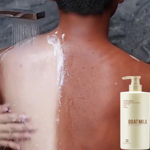 Brightening Goat Milk Body Wash 800ml Whitening body wash Whitening soap Moisturizing for Back Acne