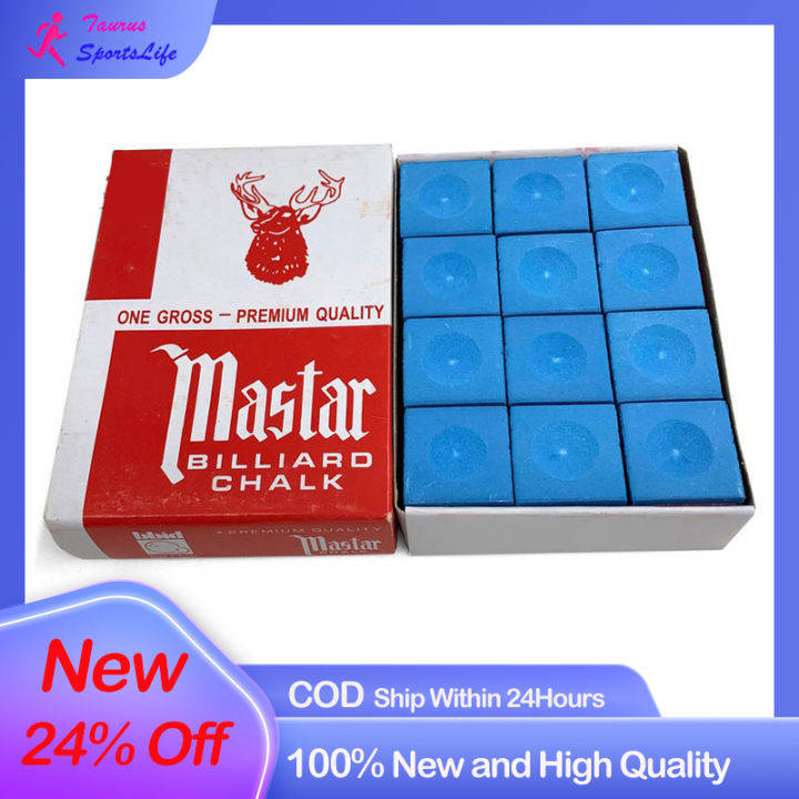 12Pcs Billiard Chalk Snooker Billiard Stick Chalk Pool Cue Tip Table
