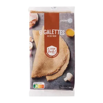 特撮 Crepes et galettes Tregalette - Galettes de Blé Noir natures - Lot de 6 | Tre