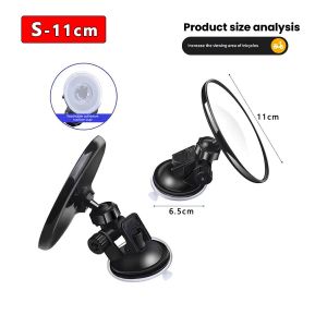 QC.PH 1PCS Car Electric Tricycle E-Trike Suction Cup Blind Spot Convex Mirrors Wide Angle Side Rear View Mirror