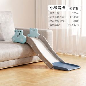 Kid Slide Indoor Playground Kid Slide For Kids Indoor Playground Bedside Sofa Indoor Childrens Bear 2 to 10 Years Old Baby Slide Playground For Kids