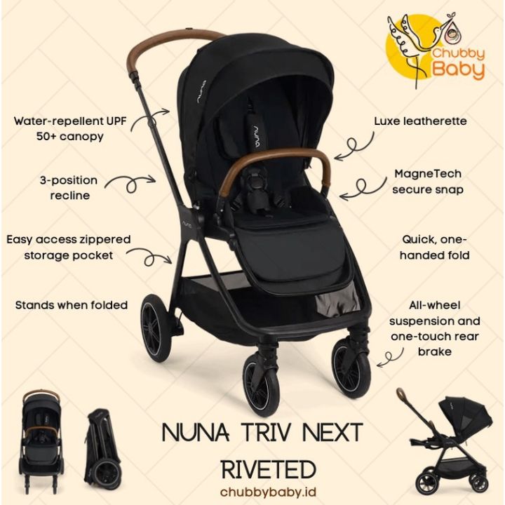 Nuna Triv Next Riveted | Compact Baby Stroller | Lazada Indonesia