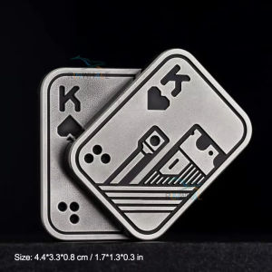 20251 miếng trượt kim loại chịu áp lực đồ chơi xoay ngón tay EDC đồ chơi poker giảm lo âu đồ chơi trượt kim loại đẩy thẻ Pop di động đồ chơi giảm căng thẳng KM