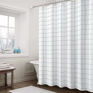 ​180cm X200cm Waterproof Bathroom Shower Curtain PEVA Bath Curtains Oil Proof Translucent Bathroom Curtain with Hooks