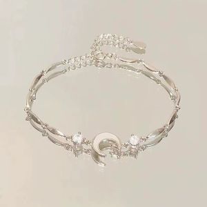 Pharaoh🍓Gelang Busur Bunga Sakura Merah Muda Gelang Niche Wanita Kelas Atas Gelang Sahabat Terbaik