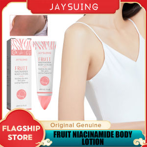 Jaysuing Fruit Niacinamide Body Lotion Soothes Dry Skin Glow Lasting Fragrance Whitening Moisturizing Lightening Melanin Dark Spots Dilute Odors Knee Ankle Corner Armpit Nourishing And Smoothing The Skin Body Lotion 60ml