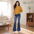 Áo len nữ cánh dơi cổ tròn GLA279 Queenbe. 