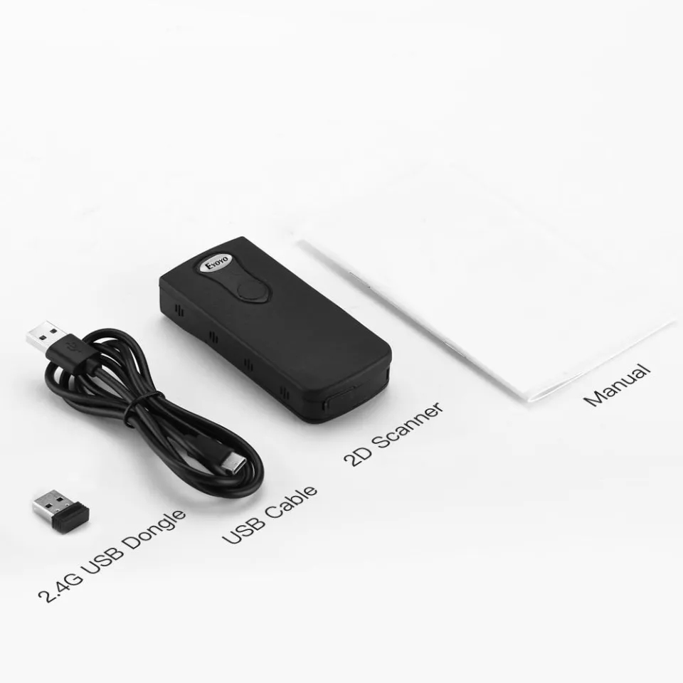 2.4G drahtloser Bluetooth 4.0 Laser Barcode Scanner Leser für Apple Android