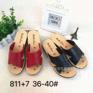 [Free Shipping] Summer Tai De Lian New 811+7 Fashionable WomenS Sandals Mid-Heel Slippers For Moms