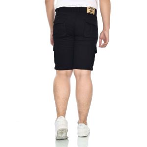 PAMELO STORE - Celana Cargo Pendek Pria Star Denim Hitam