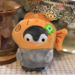 1PC 12cm Cute Cartoon Pink Beaver Ruby Loopy Plush Keychain Kawaii Stuffed Plushie Taiyaki Doll Toys Pendant Bag Decoration Keychain Christmas Gifts for Children and Girls