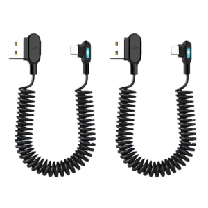 Linh hoạt Cáp USB xoay được C dây 6A nhanh chóng chi phí lò xo cuộn Thiết kế cáp sạc cho nhiều thiết bị