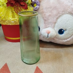Bình hoa lọ hoa thủy tinh viền vàng cao cấp cắm hoa trang trí nội thất phòng khách Phong Cách Vitage Trùm Sỉ Gia Thành