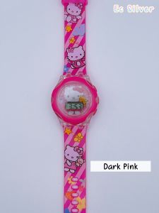 (K1) Jam Tangan Hello Kitty Muzik Lampu / Cartoon Light Music Kids Watch