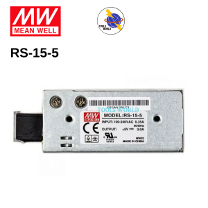 Mean Well RS-15-5 5V 15W 3A AC/DC Single Output Enclosed Meanwell Power Supply - Original - 1 Year Warranty