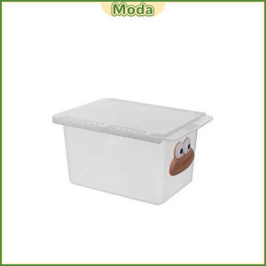Moda Clear Pull-Out Drawer Storage Organizer Bathroom Counter Container for Cotton Pads Cotton Swabs 1Pc