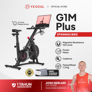 Yesoul G1M Plus Spinning Bike with LCD 215 Inchi Sepeda Statis