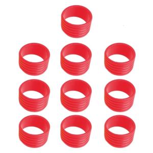10Pcs Tennis Racket Silicone Racquet Grip Rings Racket Band NonSlip Racket Rubber Rings Absorbent Overgrips in Place
