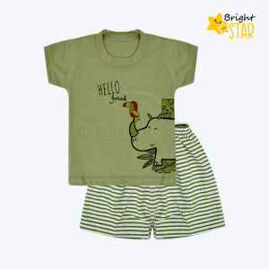 Baju Harian Bayi Setelan Baju Bayi Lengan Panjang + Celana Panjang Bayi BRIGHT STAR Baju Bayi 0-1 Tahun 1-2 Tahun SBJS-S015 Baju Tidur Bayi Atasan Kaos Bayi Pakaian Bayi Celana Panjang bayi Celana Bayi Perlengkapan Bayi Baru lahir