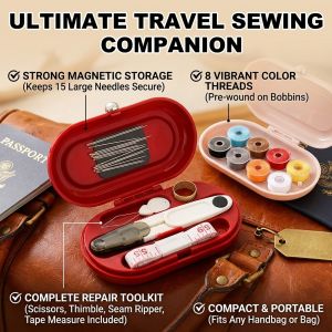 Compact And Portable Magnetic Needle And Thread Box Magnetic Sewing Set With Box Anti-lost Home Sewing Accessories