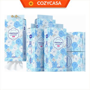 【COZYCASA】【6 Packs/Box】ManHua Camellia Hanging Tissue 4-Ply 1400 Sheets | Large Pack Tissue