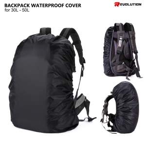 REVO Portable Waterproof Bag Cover | Hiking Traveling Outdoor Backpack Rain Cover For 30L-50L