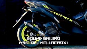 Knalpot Aerox Old 155 Type M4 Black Series Shijiro Racing Original