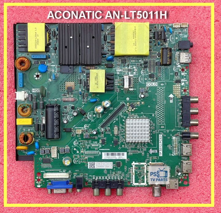 เมนบอร์ด ทีวี ACONATIC AN-LT5011H พาร์ท TP.S512.PC821 อะไหล่แท้/ถอด ...
