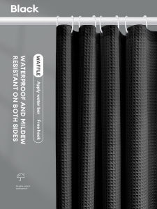 JOTO 120cm/180cm Shower Curtain Makapal Waterproof for Bathroom Curtains Windows Curtain Kurtina With Rod Set