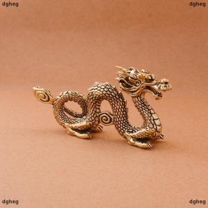 [COD] dgheg Chinese Beast Dragon Statue Bronze Figurine Ornaments Antique Copper Mythical Animal Miniature Home Decoration Crafts Collection