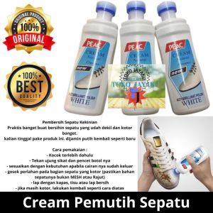 TJ Pemutih Pembersih Sepatu Sneakers Plac Pemutih Sepatu Semir Pemutih Ajaib Pembersih Sepatu Putih Sekali Usap Shoes Cleaner Whitening