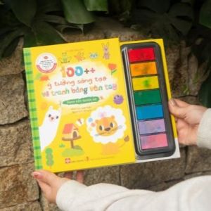 Sách 100 Ý Tưởng Sáng Tạo Vẽ Tranh Bằng Vân Tay - Đinh Tị Books (Chọn lẻ 1 Động Vật - Đại Dương)