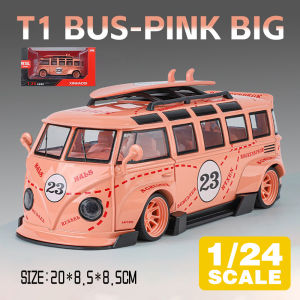 LEO 1:24 Volkswagen T1 Samba Bus Diecast Model Car Alloy Cars Toys Collection Gift For Kids Boy Girl