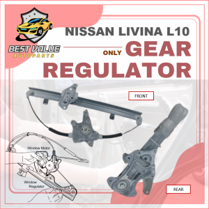 NISSAN LIVINA L10 2007-2013 POWER WINDOW MOTOR REGULATOR GEAR TINGKAP CERMIN NAIK TURUN BRAKET PINTU GEAR DOOR GEAR MOTOR